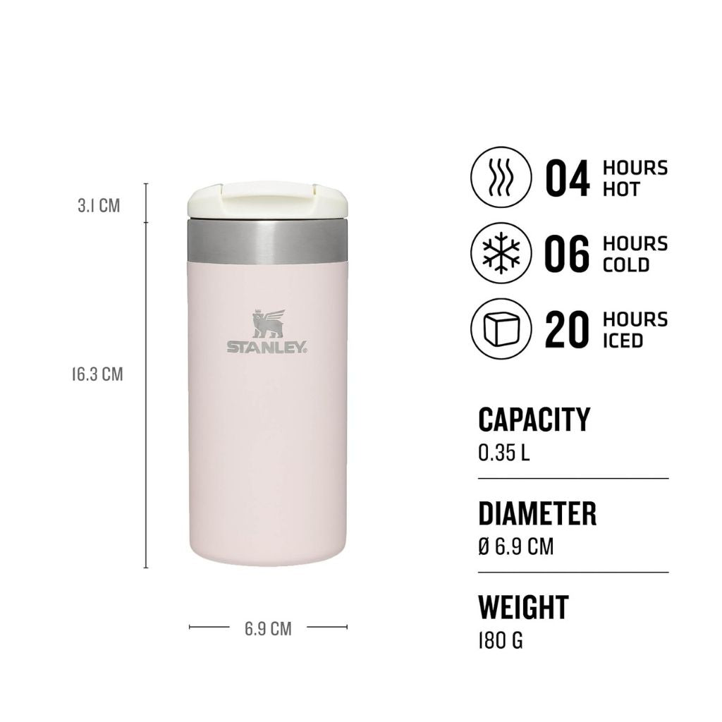 Aerolight Transit Mug 350 ml/12 oz - Rose Quartz Metallic