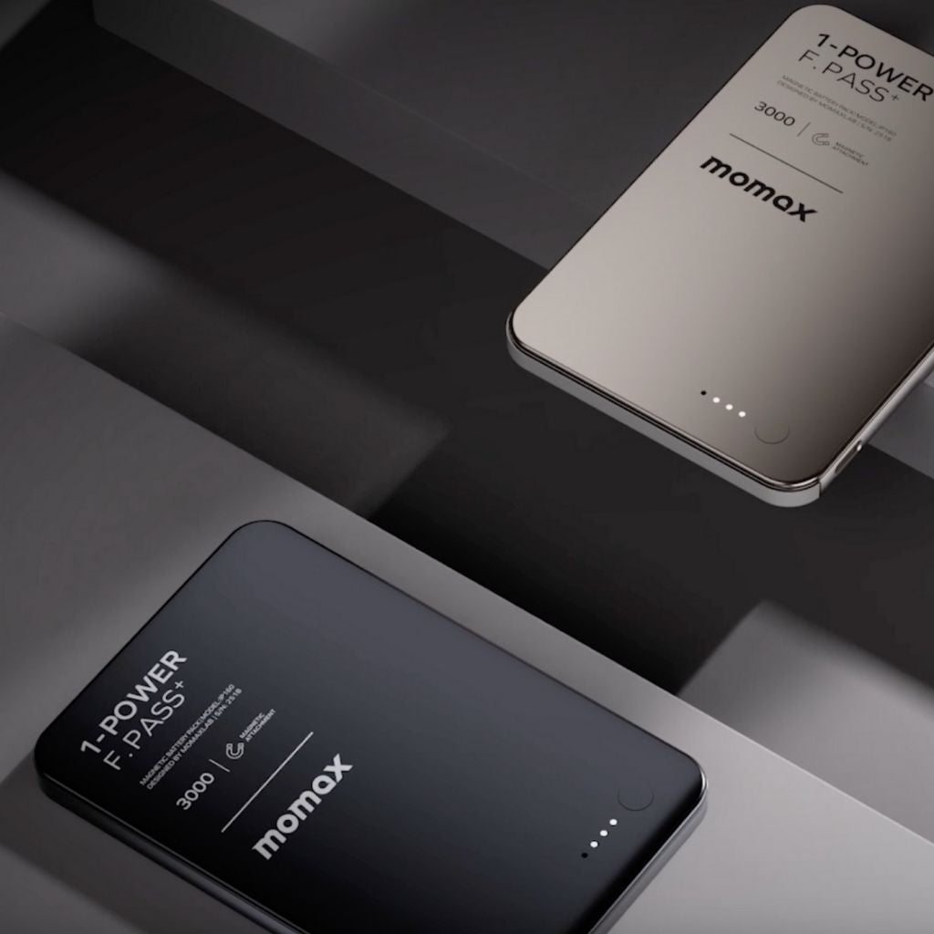 Momax 1-Power F.Pass+ 3000 mAh Power Bank With Built-In Cable & Magnetic Attachment