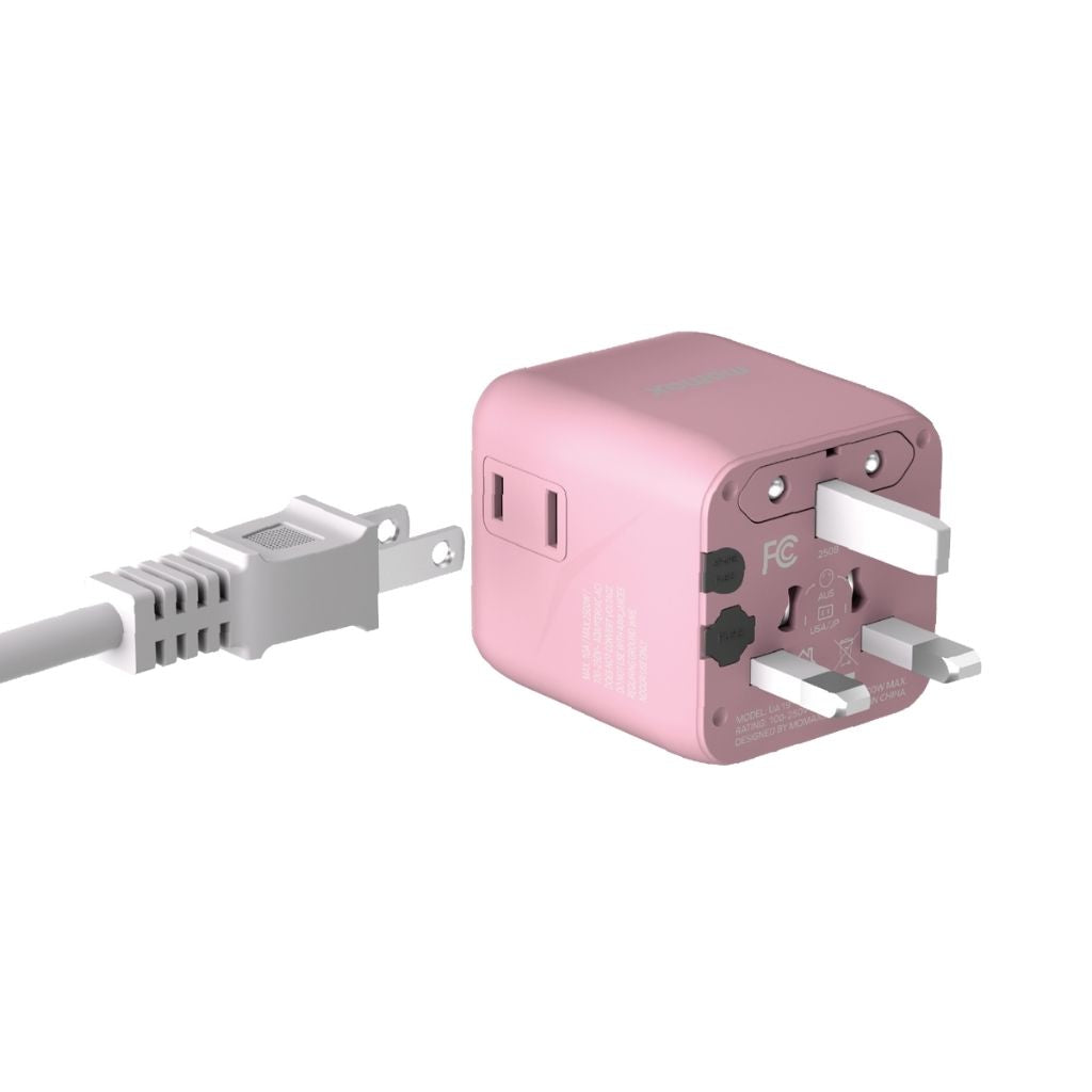 Momax 1-World Universal Travel Adaptor With Dual AC