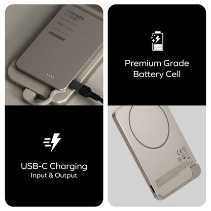 Momax 1-Power F.Pass+ 3000 mAh Power Bank With Built-In Cable & Magnetic Attachment