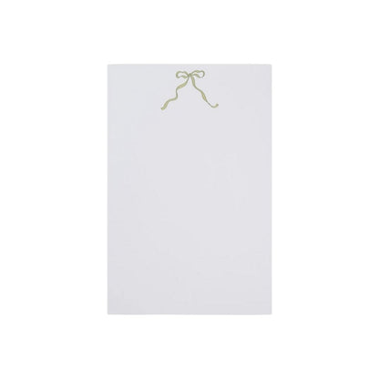 Green Bow Memo Pad
