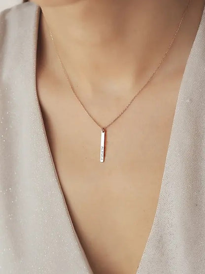 Dainty Bar Necklace