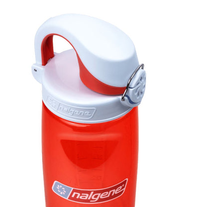 Nalgene Sustain 24oz On-The-Fly Tritan Bottle – Coral with Frost Coral Cap