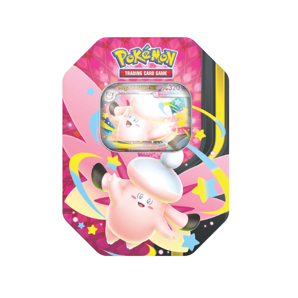 Pokémon TCG Mega Moonlit Tin (Mega Gengar Ex/Mega Clefable Ex)