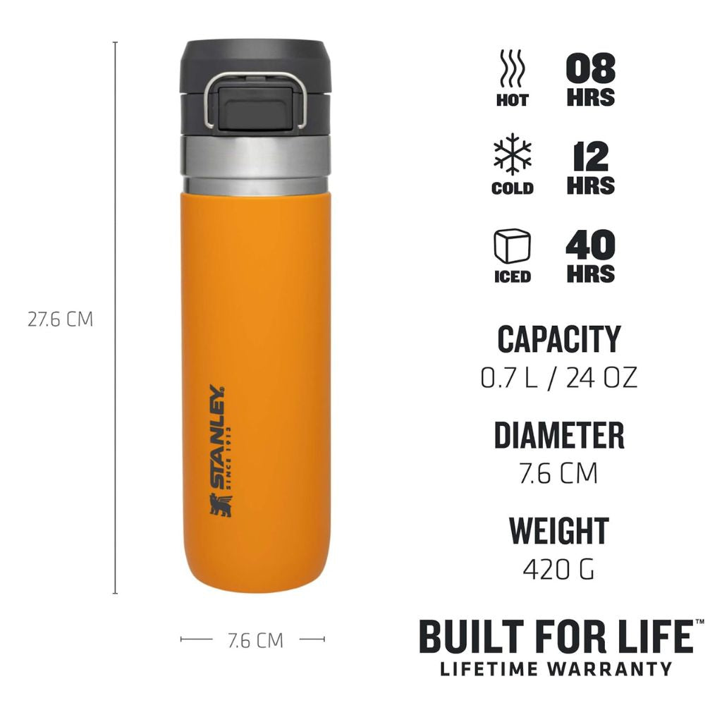 Quick Flip Water Bottle 0.71 L / 24 OZ Saffron