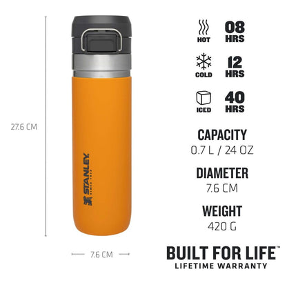 Quick Flip Water Bottle 0.71 L / 24 OZ Saffron