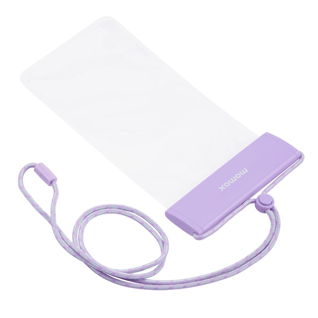 IPX8 Waterproof Phone Pouch - Triple-Sealed Design for 7-Inch Smartphones - Purple