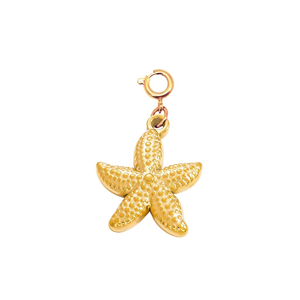Gold Starfish Charm