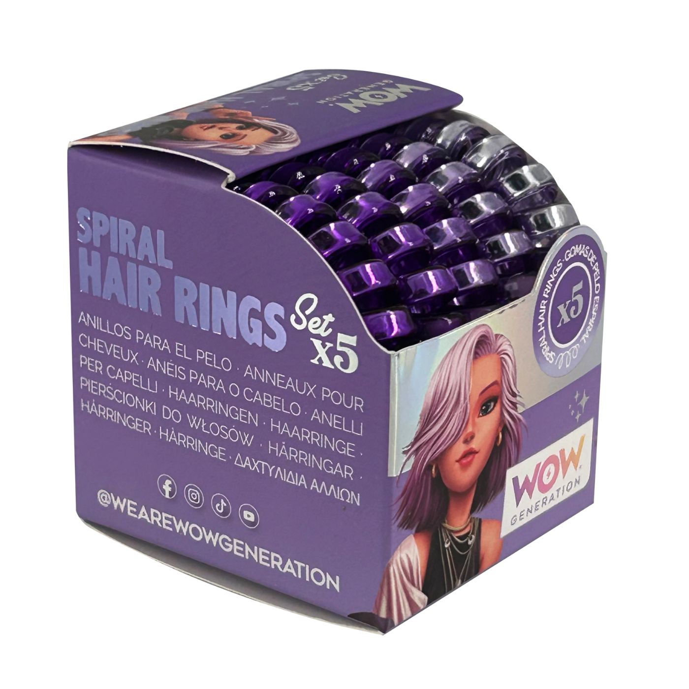 WOW Generation Hair Elastics - Purple
