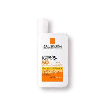 La Roche-Posay sunscreen bottle on a white background
