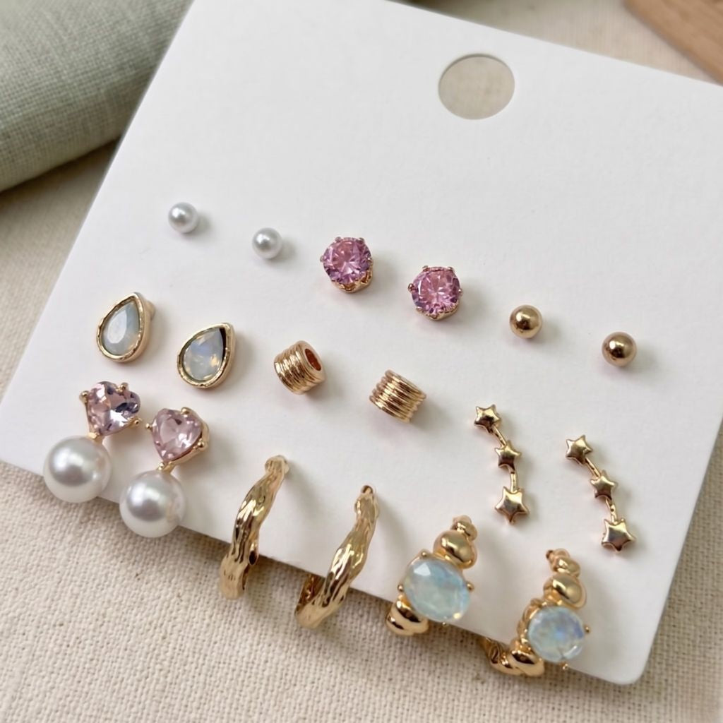 Pastel Glam Earrings Set
