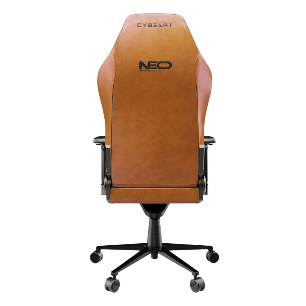 Brown gaming chair with 'Cybeart' branding on a white background