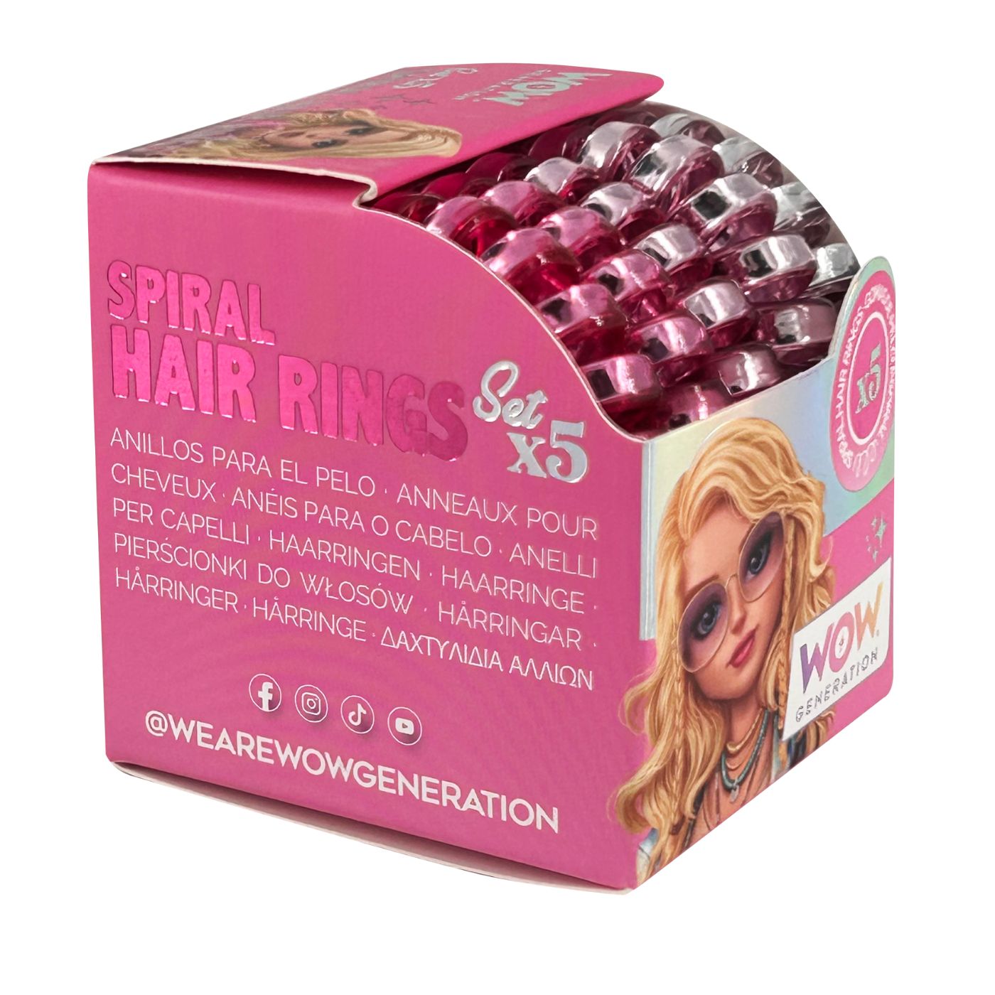 WOW Generation Hair Elastics - Pink