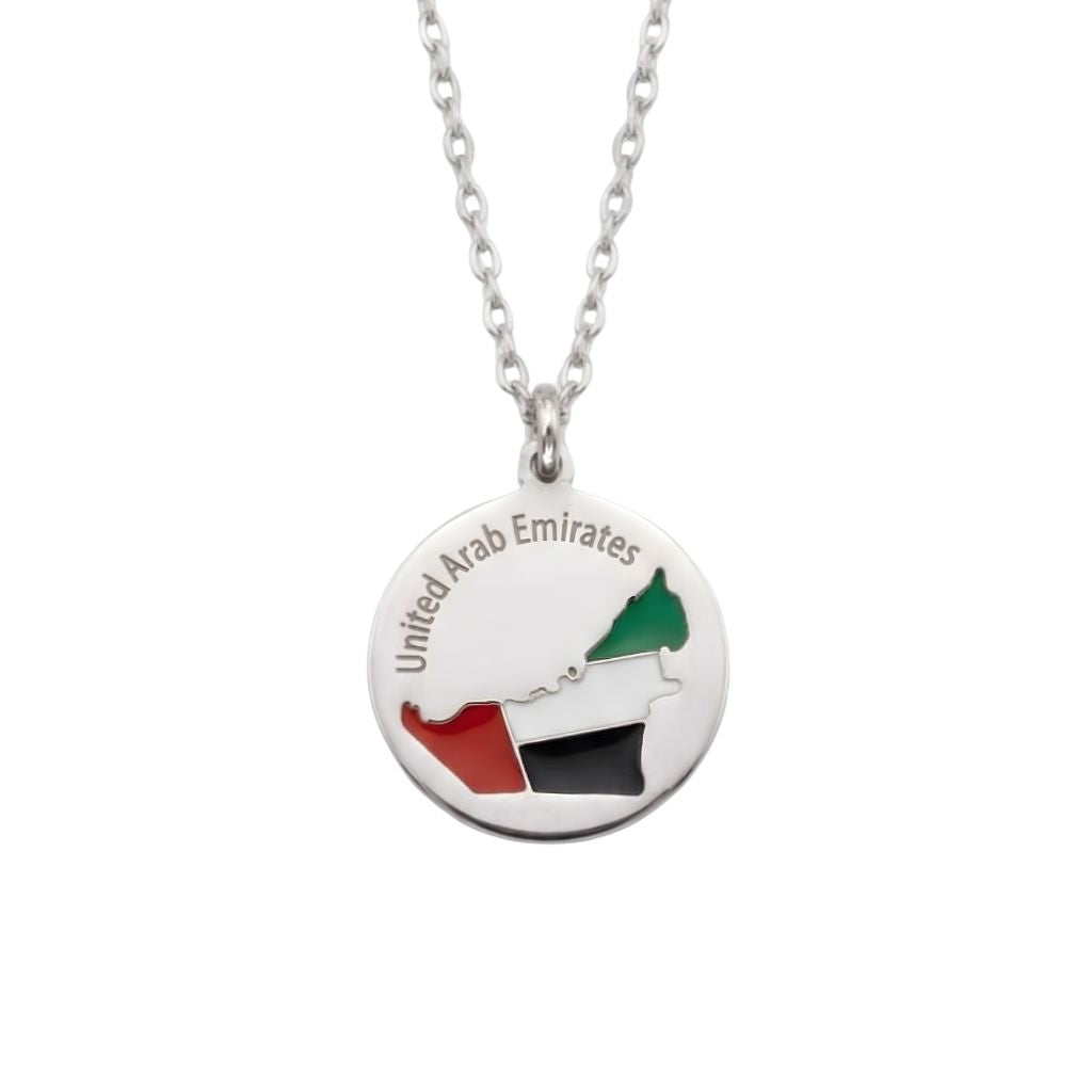 UAE Map Coin Necklace