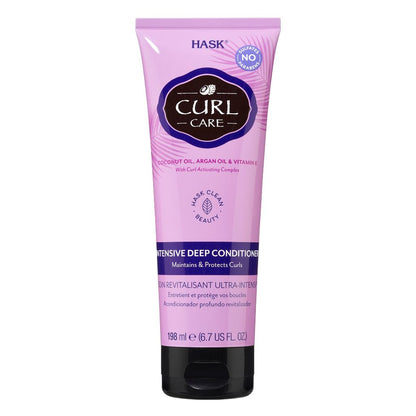 Hask Curl Care Intensive Deep Conditioner tube on a white background