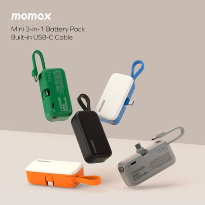 Momax Power Mini 3-in-1 Battery Pack (5000mAh) – Green