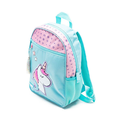 Children's backpack with unicorn design on a white background