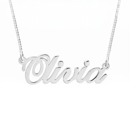 Stylish Font Horizontal Name Necklace