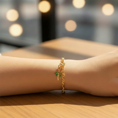 Gold Palm Tree Charm