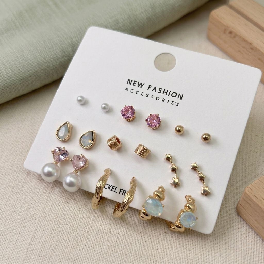 Pastel Glam Earrings Set