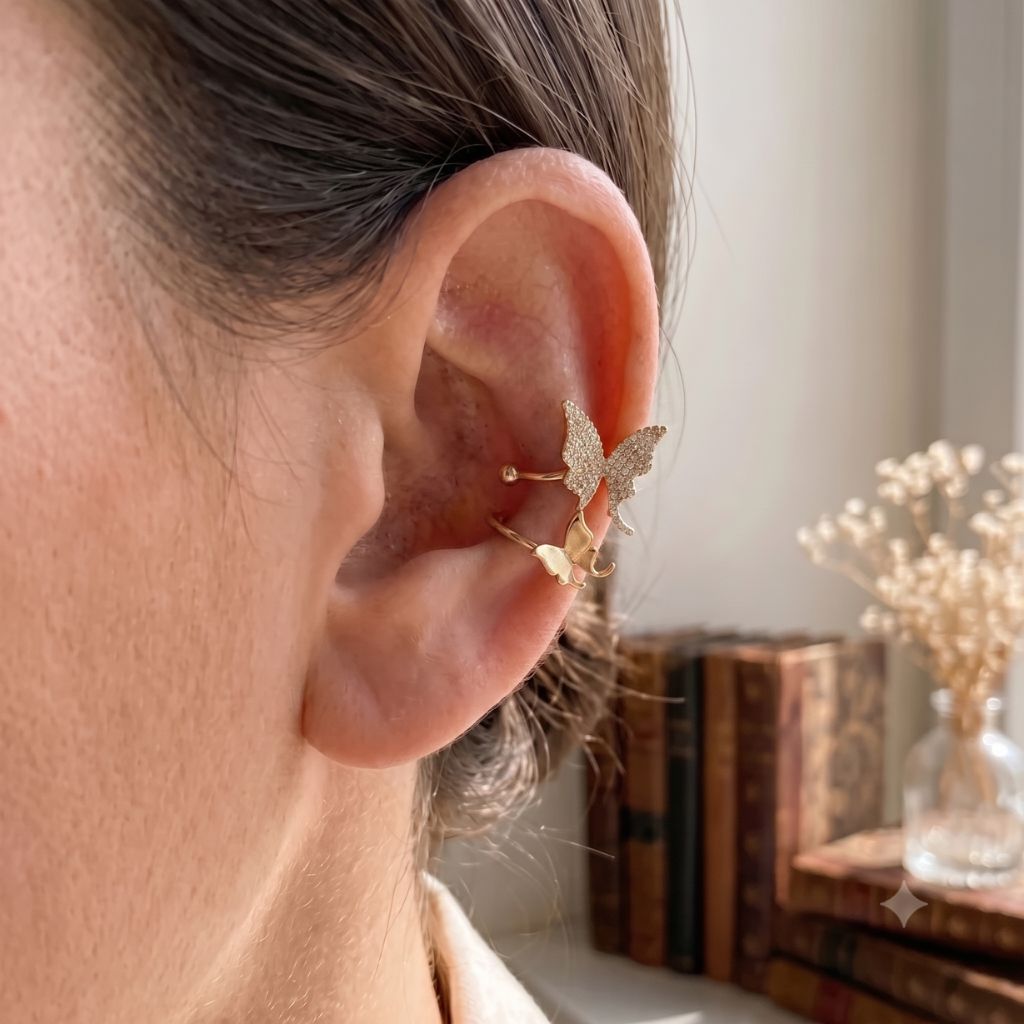 Butterfly Embrace Ear Cuff