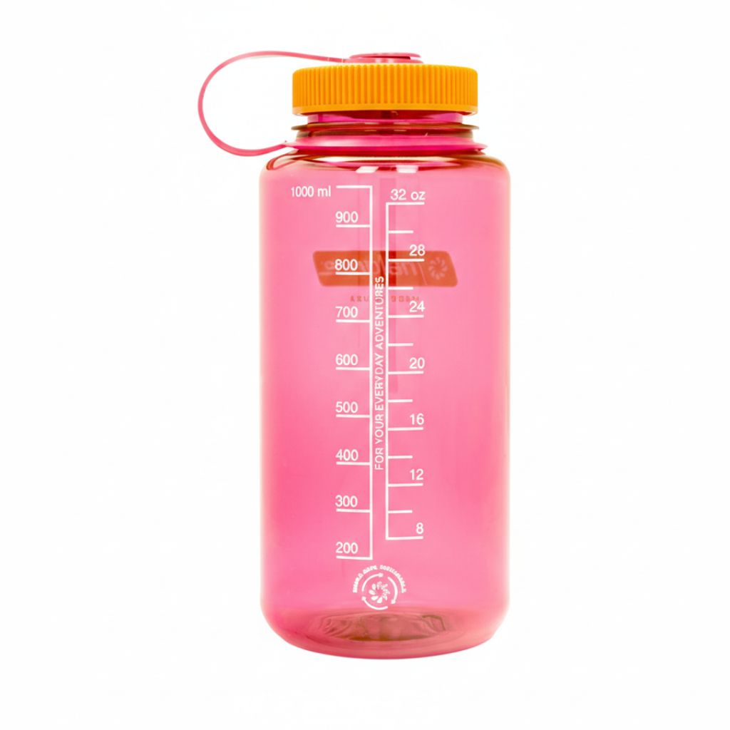 Nalgene Sustain Wide Mouth BPA-Free Leak-Proof Water Bottle - 32oz - Flamingo Pink
