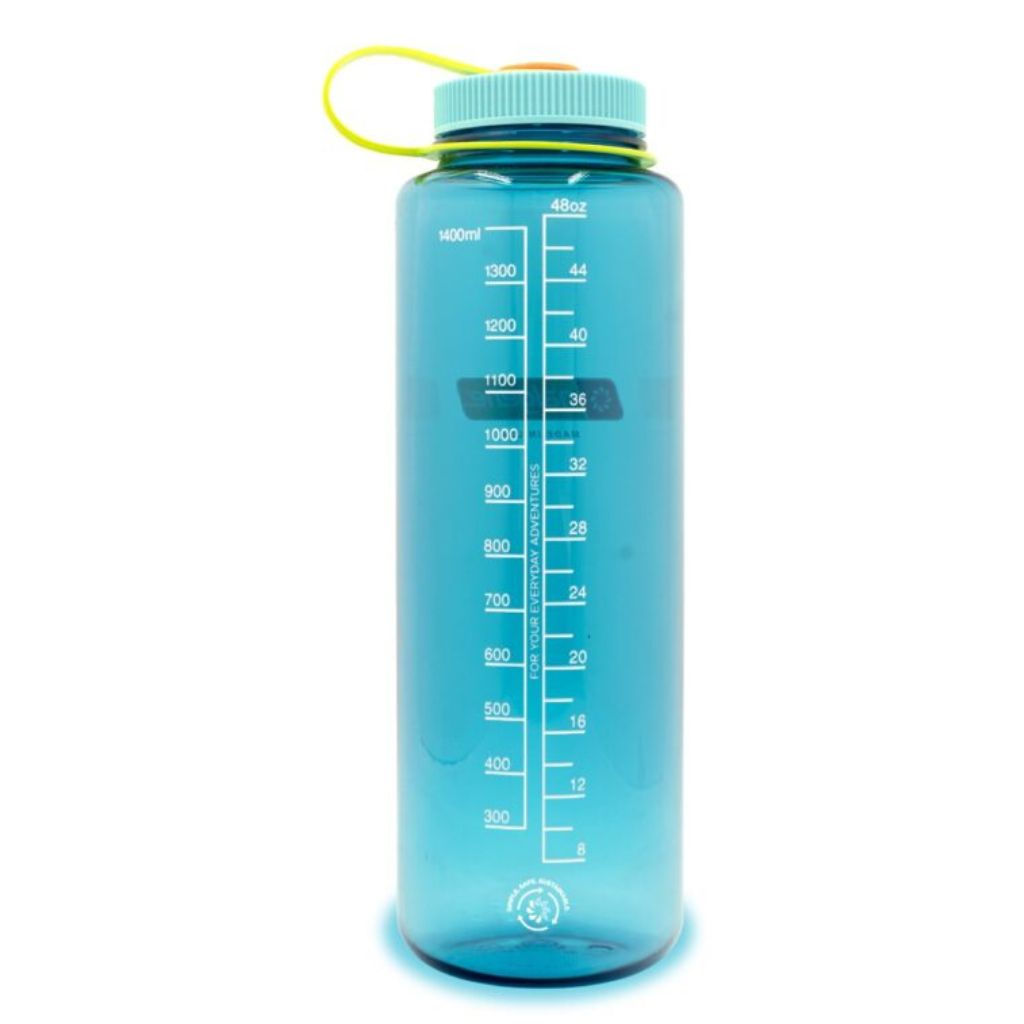 Nalgene Wide Mouth 48oz Bottle – Durable, Leak-Proof & BPA/BPS-Free - Cerulean