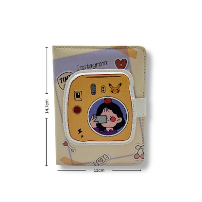Kawaii Cute Instagram Theme Notebook with Magnetic Flap