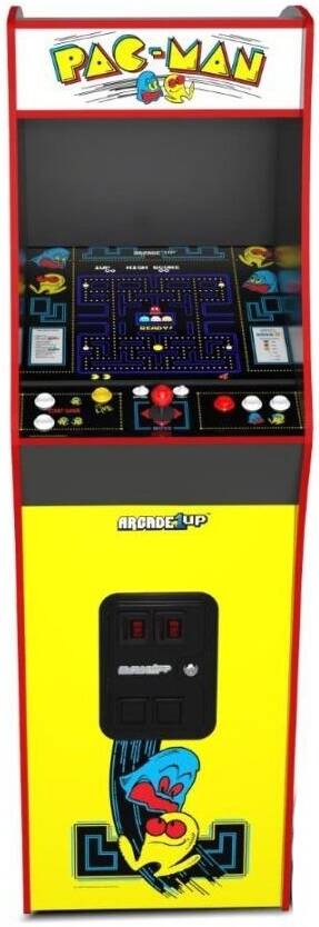 Arcade1up Pacman Riser Arcade1Up Pac-Man with License Riser, Light Up Marquee and Stool – Pinca.ae