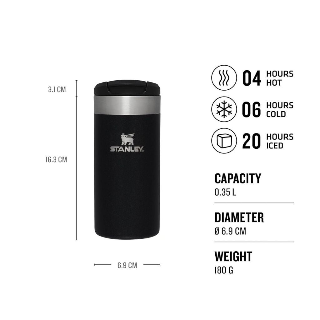 Aerolight Transit Mug 350 ml/12 oz - Black Metallic