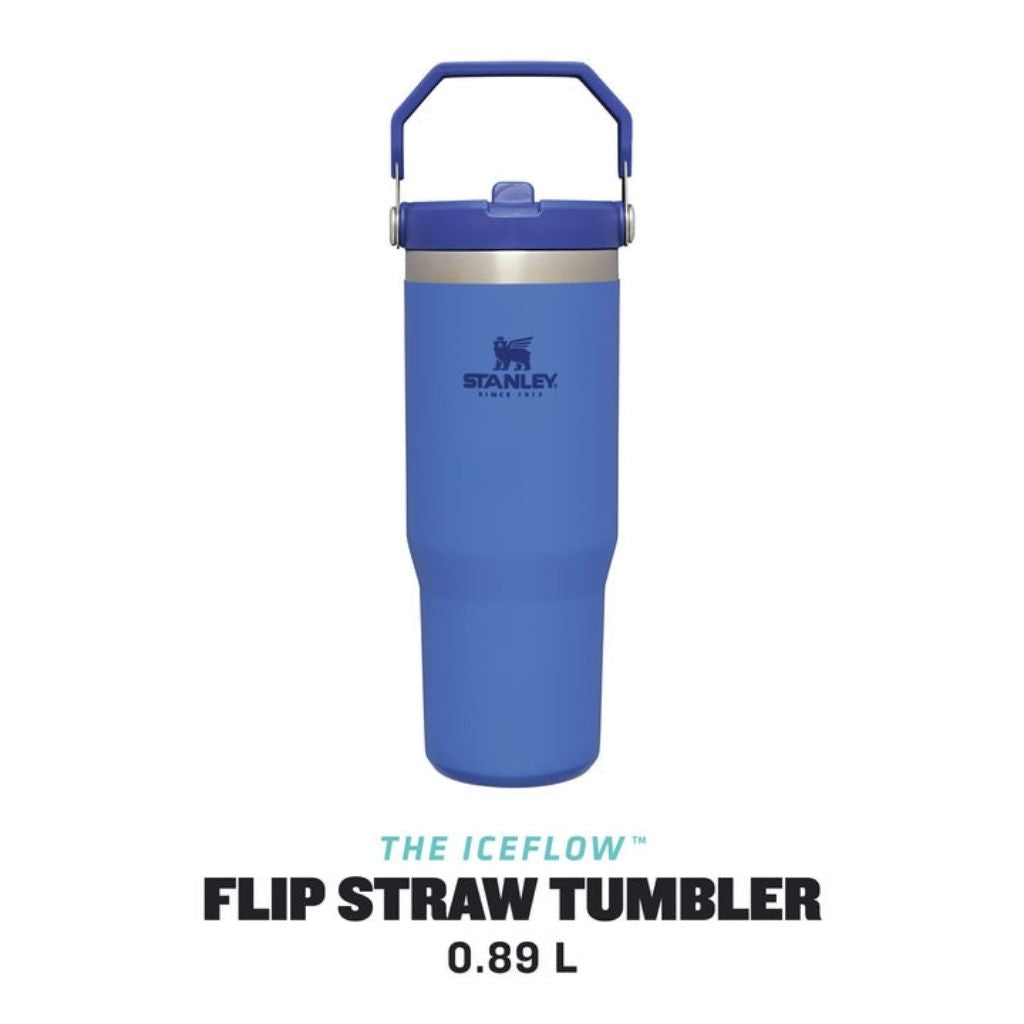 The IceFlow Flip Straw Tumbler 890 ml / 30 oz - Iris