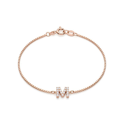 Personalised Diamond Initial Bracelet