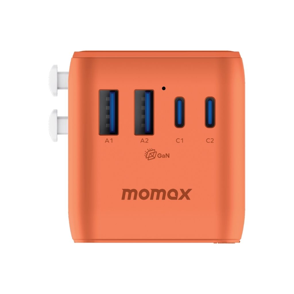 Momax 1-World2 GaN 70W 5-Port USB-C AC Travel Adaptor