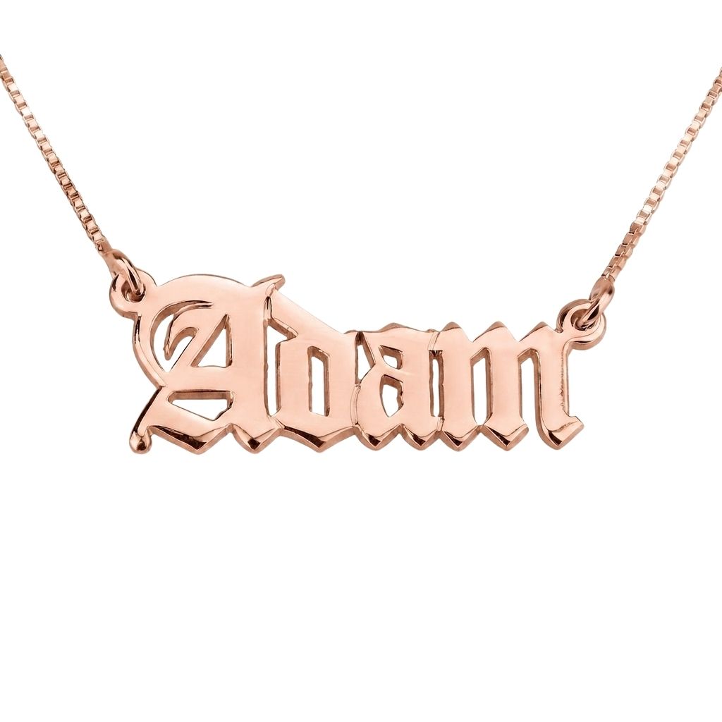 Vintage English Name Necklace