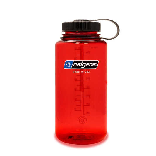 Nalgene Sustain Wide Mouth BPA-Free Leak-Proof Water Bottle - 32oz - Red