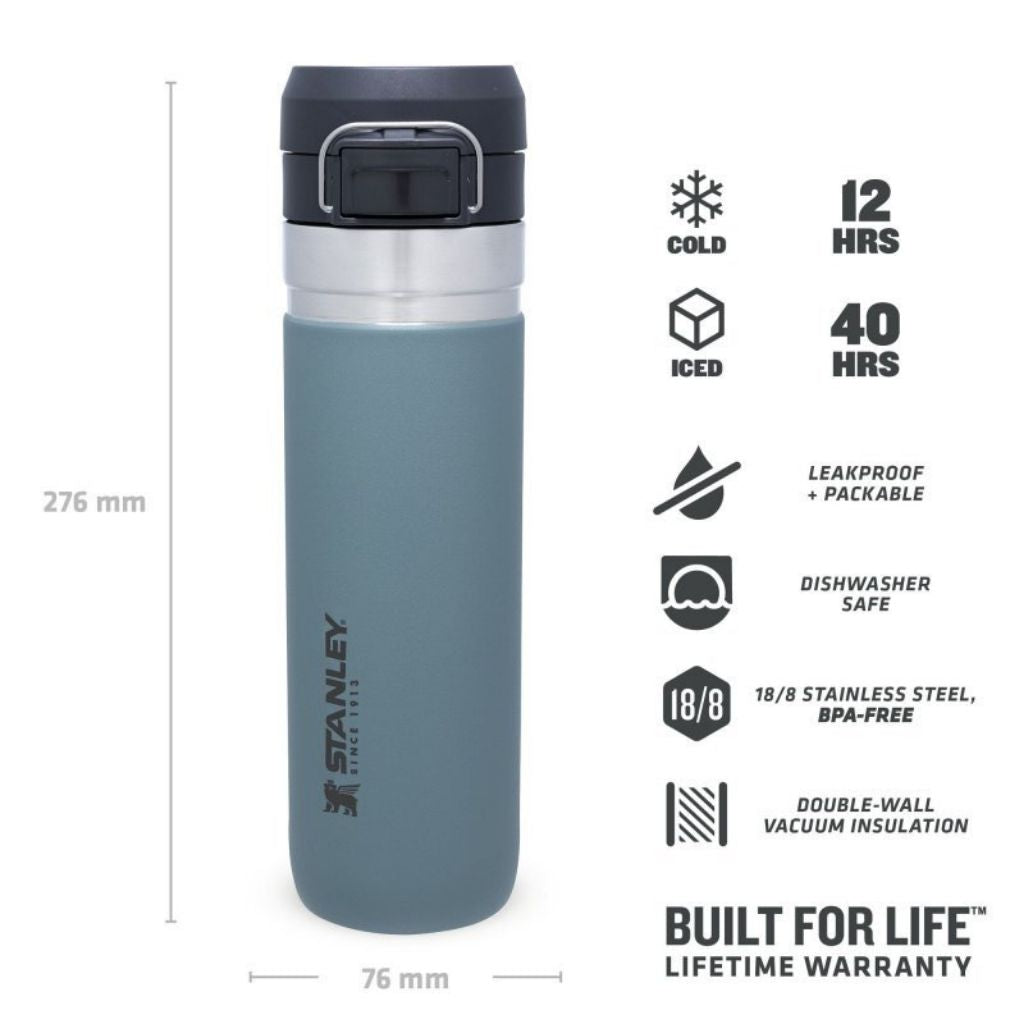 Quick Flip Water Bottle 710 ml / 24 oz Shale
