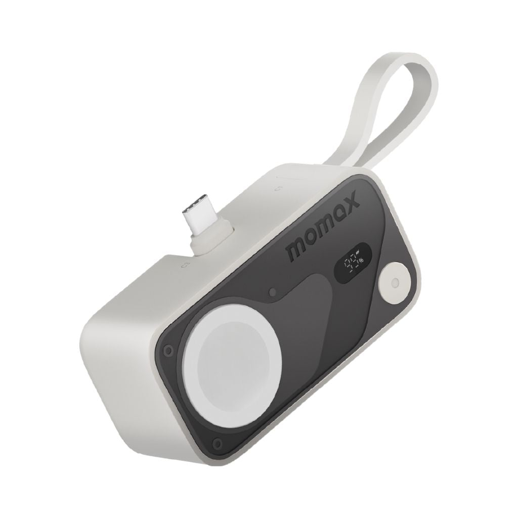 Momax 5000mAh Magnetic Power Bank with USB-C Plug and Apple Watch Charger