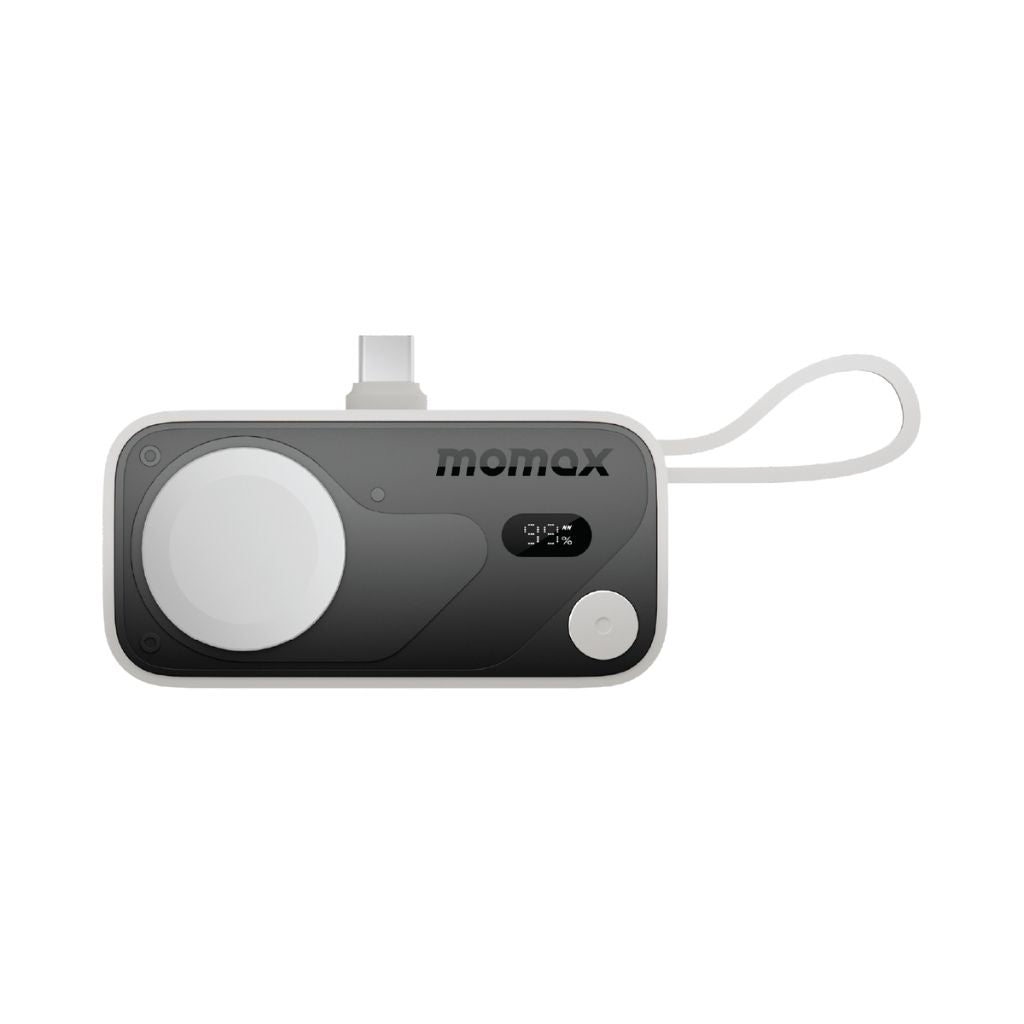Momax 5000mAh Magnetic Power Bank with USB-C Plug and Apple Watch Charger