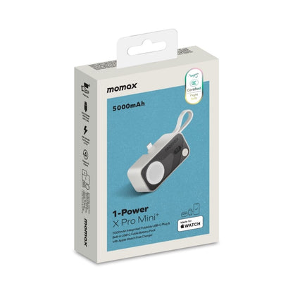 Momax 5000mAh Magnetic Power Bank with USB-C Plug and Apple Watch Charger