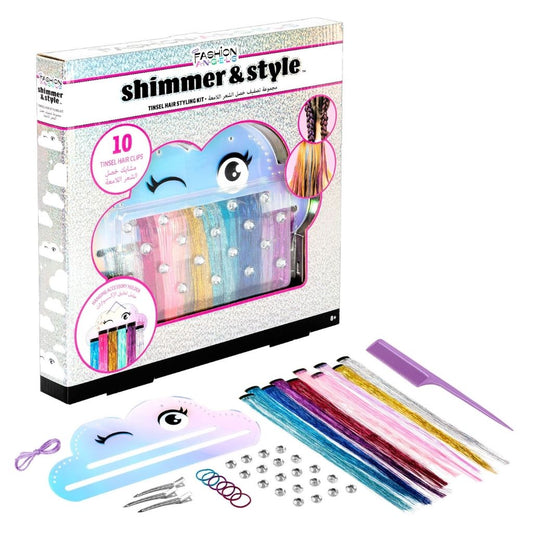 Fashion Angels Shimmer & Style - Tinsel Hair Styling Kit