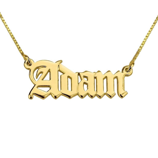 Vintage English Name Necklace