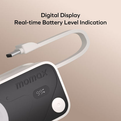 Momax 5000mAh Magnetic Power Bank with USB-C Plug and Apple Watch Charger