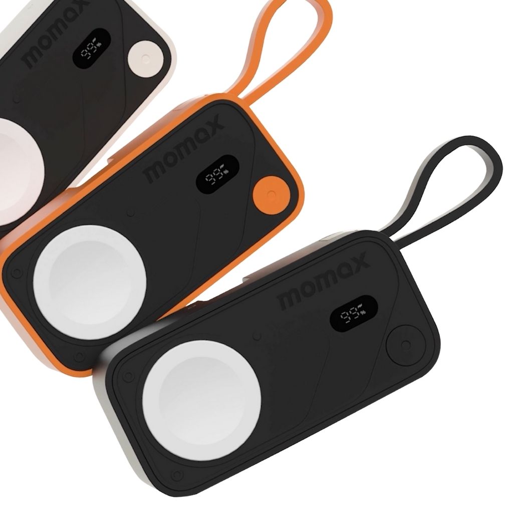 Momax 5000mAh Magnetic Power Bank with USB-C Plug and Apple Watch Charger