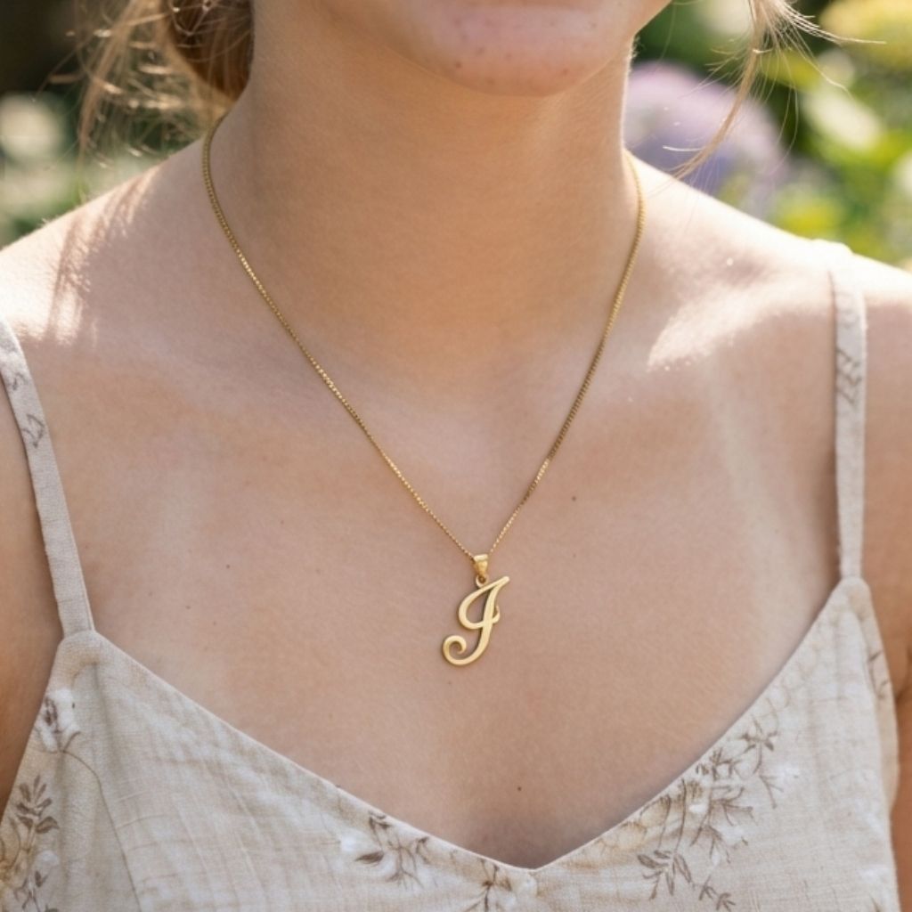 Signature Initial Pendant Necklace