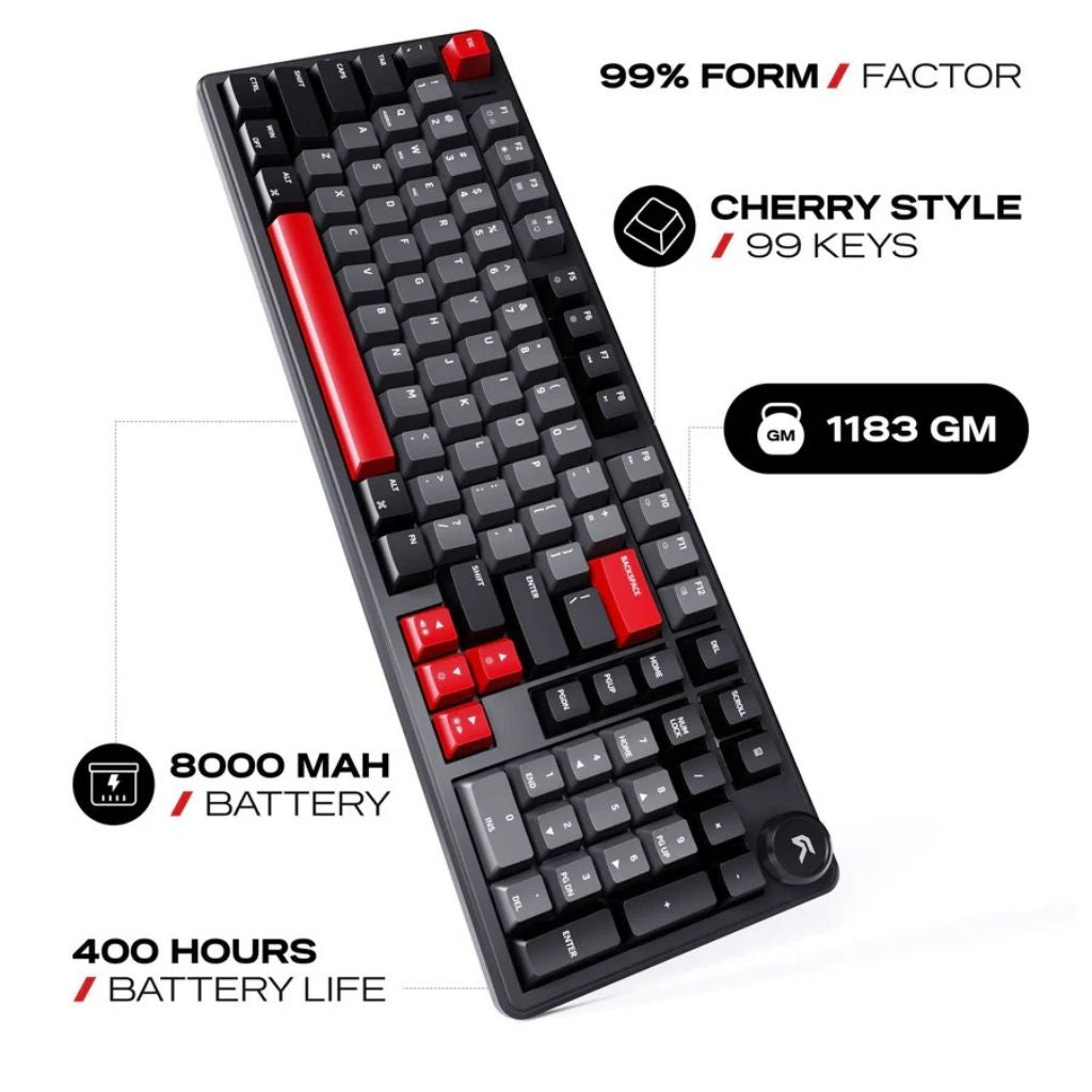 Cybeart Akula 99 - Tri-Mode Wireless RGB Gaming Keyboard - Signature Edition