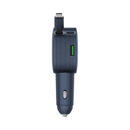 Momax 1-Move+ 60W 2-Port Car Charger With Built-In Retractable Cable