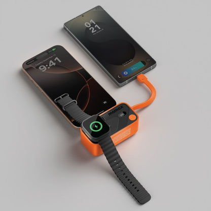 Momax 5000mAh Magnetic Power Bank with USB-C Plug and Apple Watch Charger