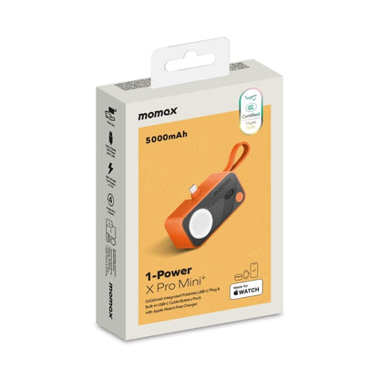 Momax 5000mAh Magnetic Power Bank with USB-C Plug and Apple Watch Charger