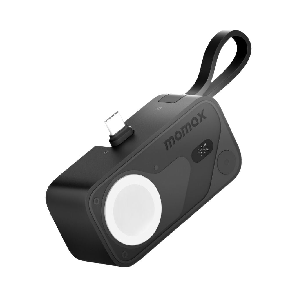 Momax 5000mAh Magnetic Power Bank with USB-C Plug and Apple Watch Charger