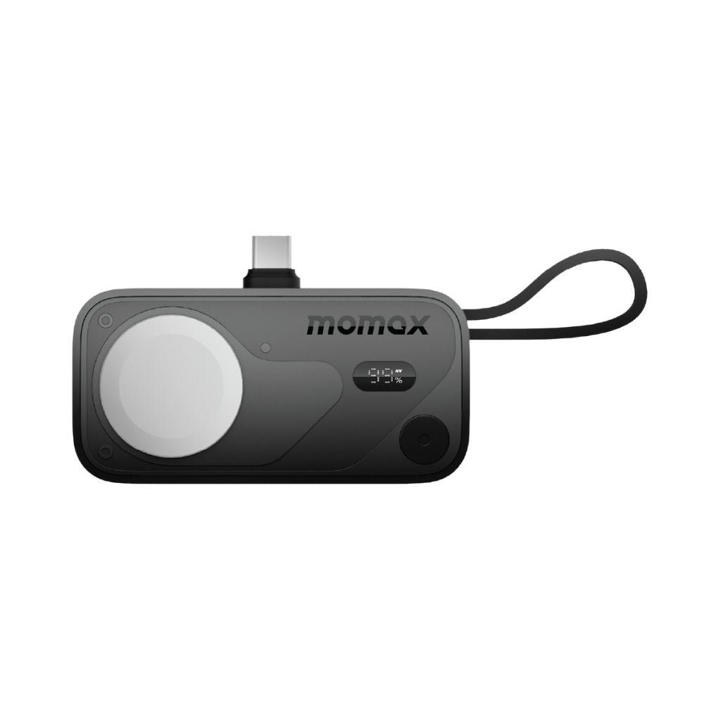 Momax 5000mAh Magnetic Power Bank with USB-C Plug and Apple Watch Charger